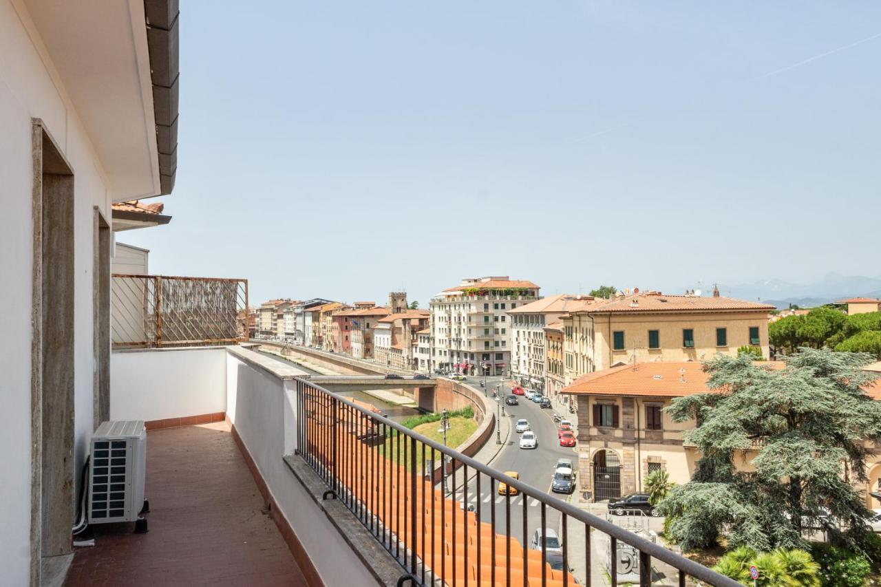 Modern Attics With Balconies And Panoramic View Lägenhet Pisa Exteriör bild